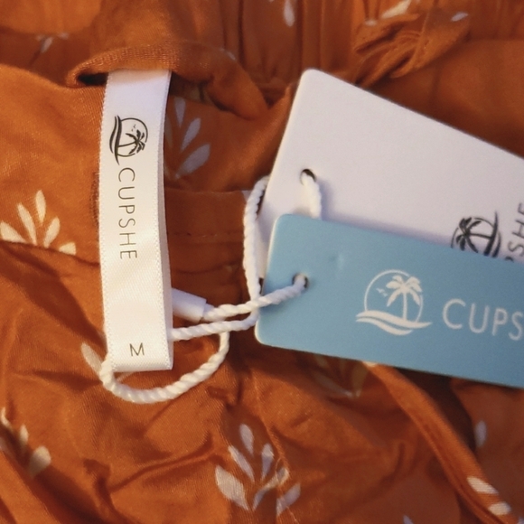 Cupshe Diane Geometric Print Drawstring Waist Shorts Size M - Picture 6 of 6